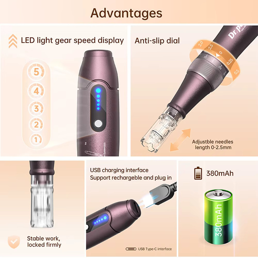 Dr. Pen A10 Kabelloses Microneedling Gesichtspflegegerät, Unisex - Bild 4