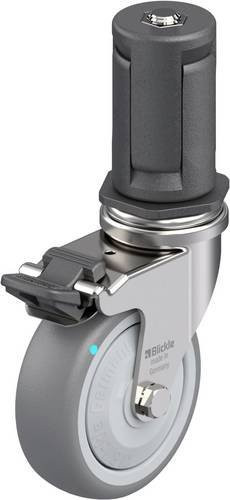Blickle Edelstahl-Apparate-Lenkrolle LRXA-TPA 75KFD-FI-EXR05 in Silber, Rad-Durchmesser: 75 mm, Tragfähigkeit: 75 kg - Bild 1