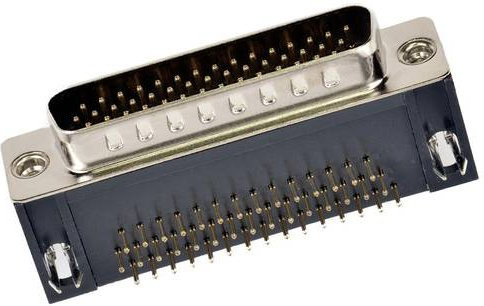 Molex D-SUB Steckverbinder 1731130107 mit 44 Lötpins in Schwarz und Goldbeschichtung - Bild 1