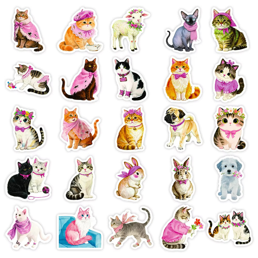 Charile Kawaii Tier Cartoon Aufkleber, Set, multicolour, paper - Bild 2