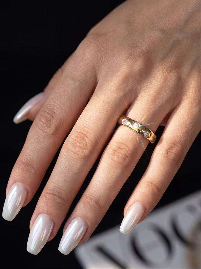 Stylever Ring 925 Silber, Moissanit-Diamant, Damen - Bild 3