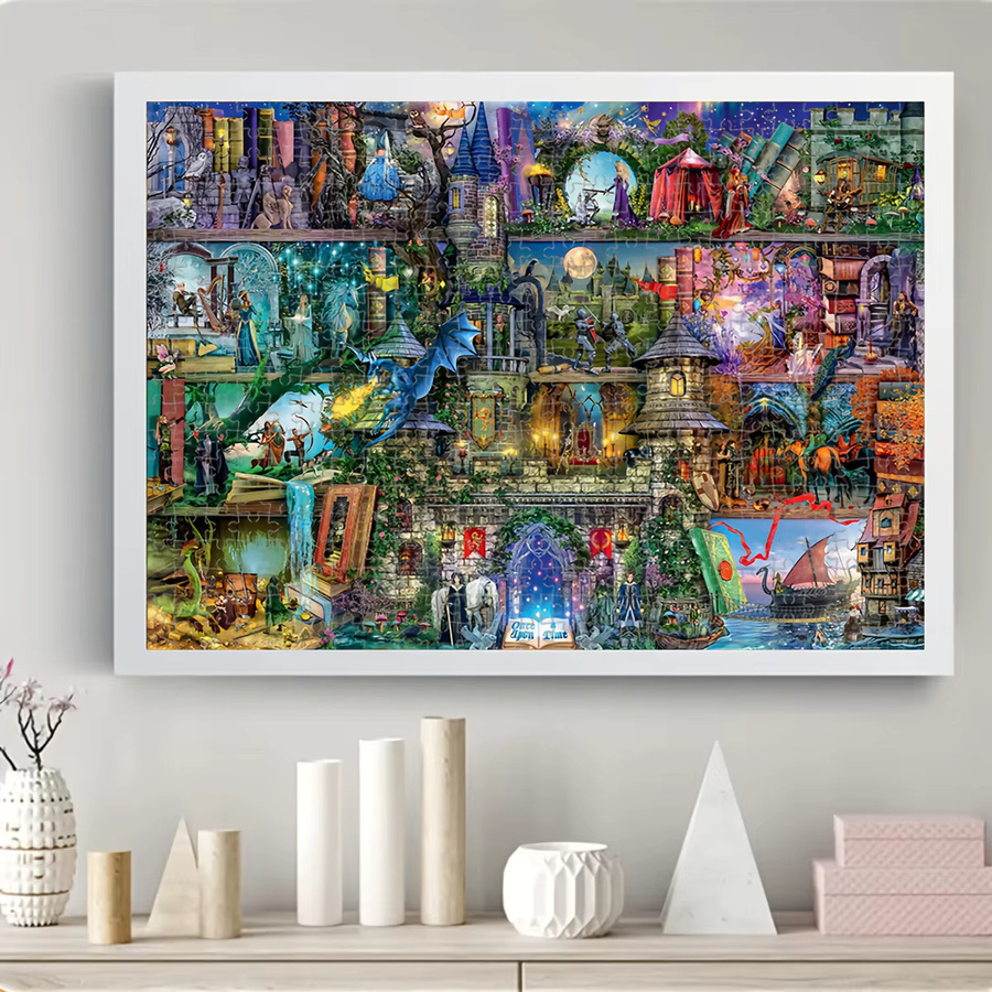AZNM Traumschloss und Drache Puzzle, Fantasy, 1.000 Teile, ab 14 Jahre - Bild 6