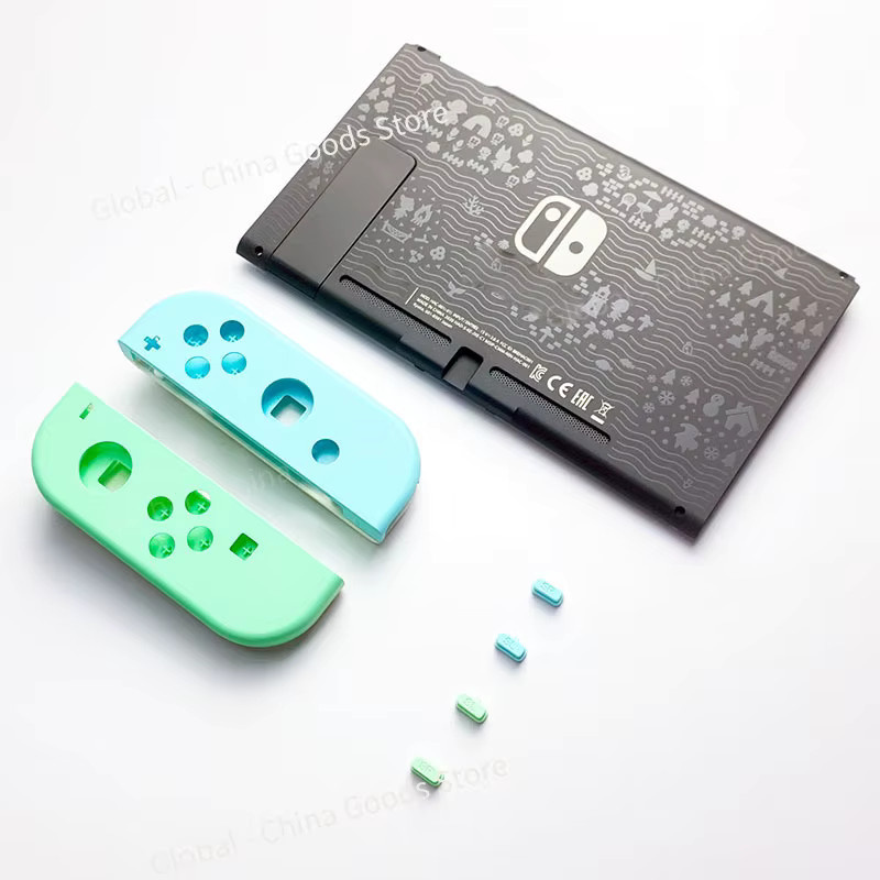 Nintendo Switch Zubehör Set mit Ersatzgehäuse für Limited Console, Joy-Con Gehäuseabdeckung, Ladestation und TV-Dock in Multicolour - Bild 1