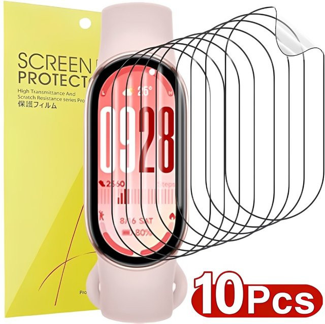 Xiaomi Hydrogel-Displayschutzfolie für Mi Band 10 und Mi Band 9, transparent, 5-10 Stück - Bild 1