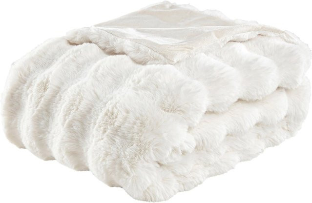 Premium Living Felldecke Bella in Naturfarben Beige und Weiß, B/T: 130 x 180 cm - Bild 1