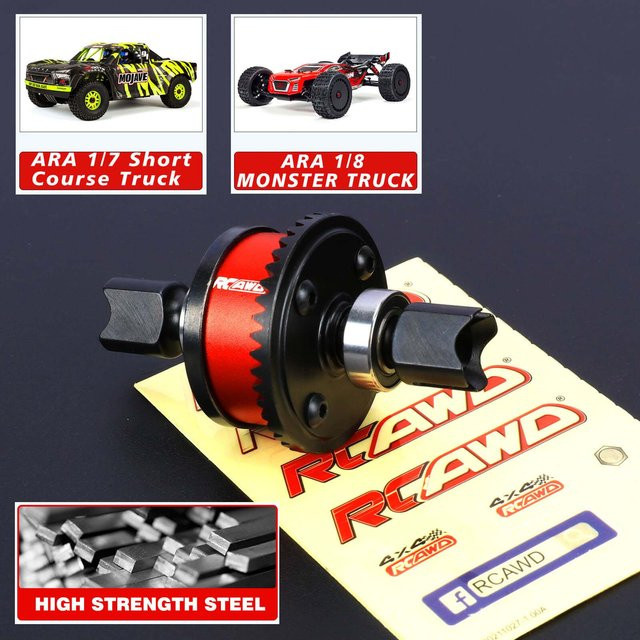 RCAWD Vorne Hinten Diff 43T RTR Stahl Differential Montage, Metall, Zubehör - Bild 1