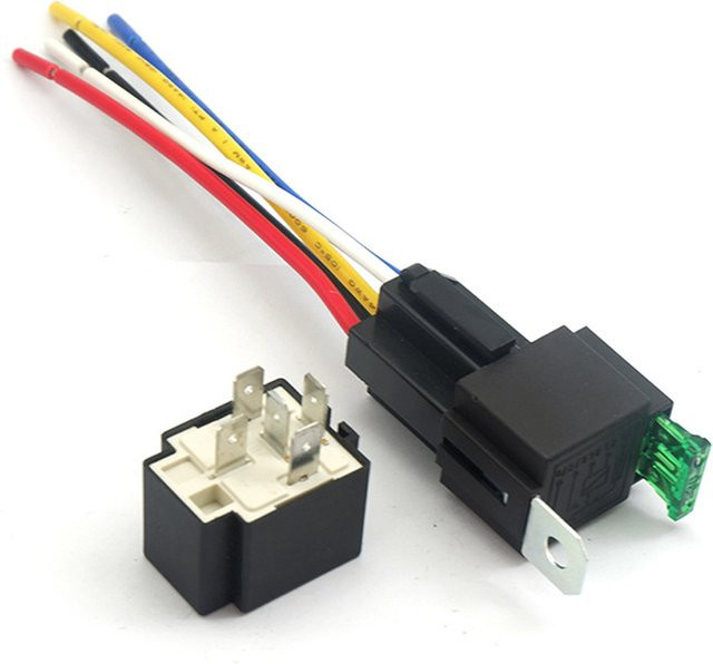 SHIDWJ 12V DC 4-poliges Automotive-Sicherungsrelais 30A normalerweise offen in Multicolor - Bild 1