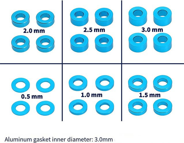 TAMIYA M3-Schrauben-Abstandshalter-Set, 24-teiliges Set - Bild 1