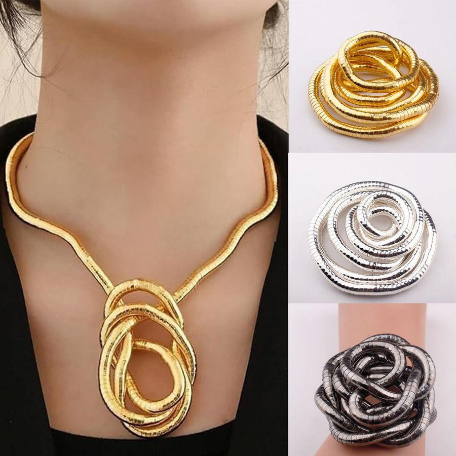 LinsooMee Schlangenkette, Silber, Legierung, Damen - Bild 3