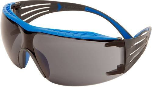 3M SecureFit SF402XSGAF-BLU Schutzbrille mit Antibeschlag-Schutz in Blau und Grau - Bild 1