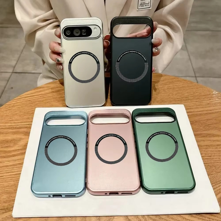Stoßfeste magnetische Schutzhülle für Google Pixel 10, 9 Pro XL, 8 und 7a Pro in Silber - Bild 3