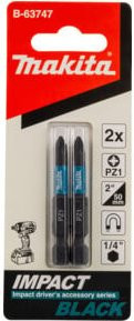 Makita PZ Bit 1x50 Schraubendreher-Bit, 2er-Set, Blau - Bild 1