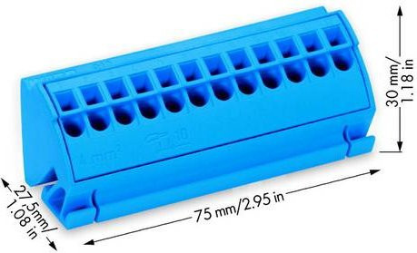WAGO Sammelschienenblock 812-104 Blau - Bild 1