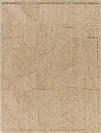 In- & Outdoor-Teppich Bali in Beige mit geometrischem Muster im Boho-Stil, B/T: 80 x 150 cm