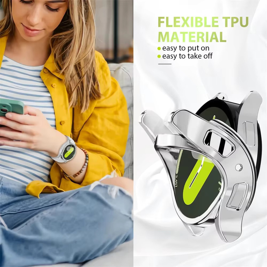 Samsung Uhrenzubehör Hülle, Silikon, transparent, Galaxy Watch 4 5 6 7 - Bild 3
