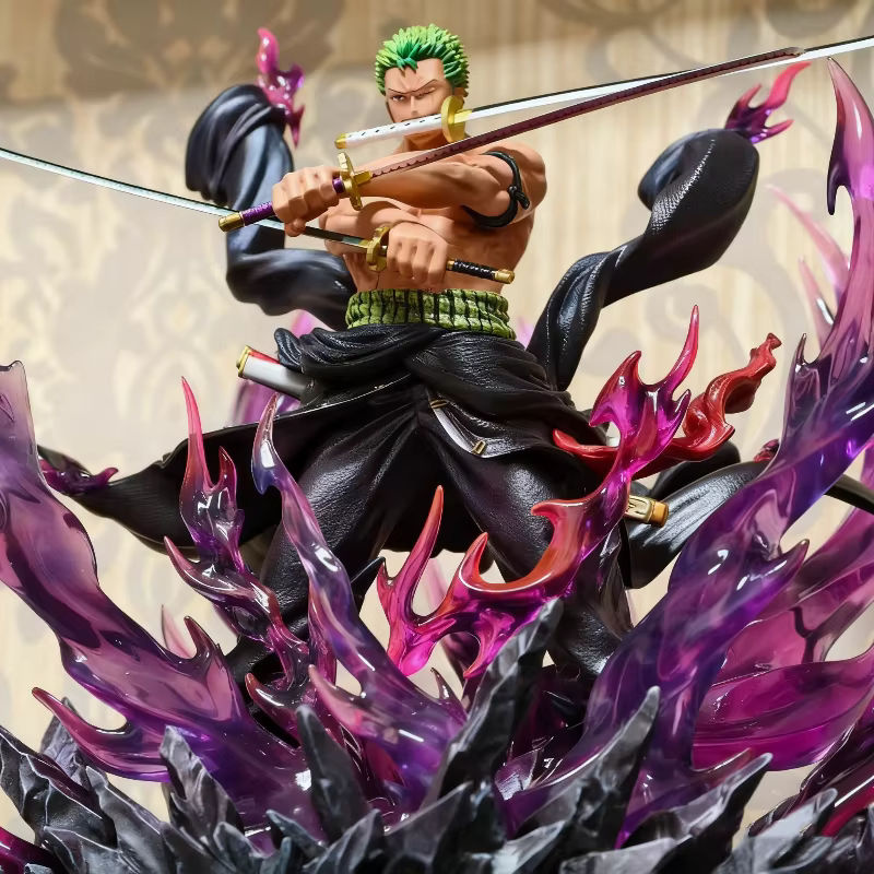 Bandai One Piece Zoro Actionfigur Santoryu Oni Giri aus PVC, mehrfarbig, Höhe: 30 cm - Bild 3