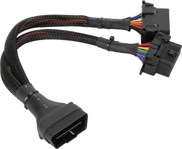 Shoemst OBD Adapter Splitter 1 zu 2 Y-Kabel Verlängerung für Auto Diagnose Scan Tool in Schwarz - Bild 1