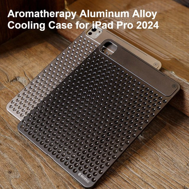 Apple Aromatherapie-Kühlgehäuse aus Aluminiumlegierung für iPad Pro 2024, Farbe: Grau, für 11 Zoll und 13 Zoll Modelle - Bild 1