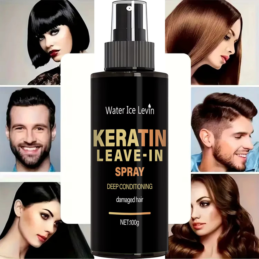 Water Ice Levin Keratin & Biotin Leave-In Spray, 100g, für strapaziertes Haar - Bild 2