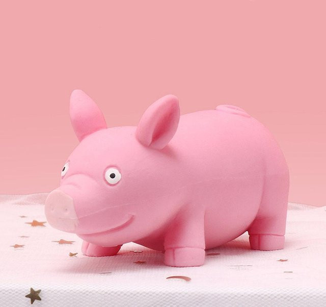 BC Pet Supplies Rosa Schwein Figuren, Miniatur Haustier, Squishy Spielzeug - Bild 1