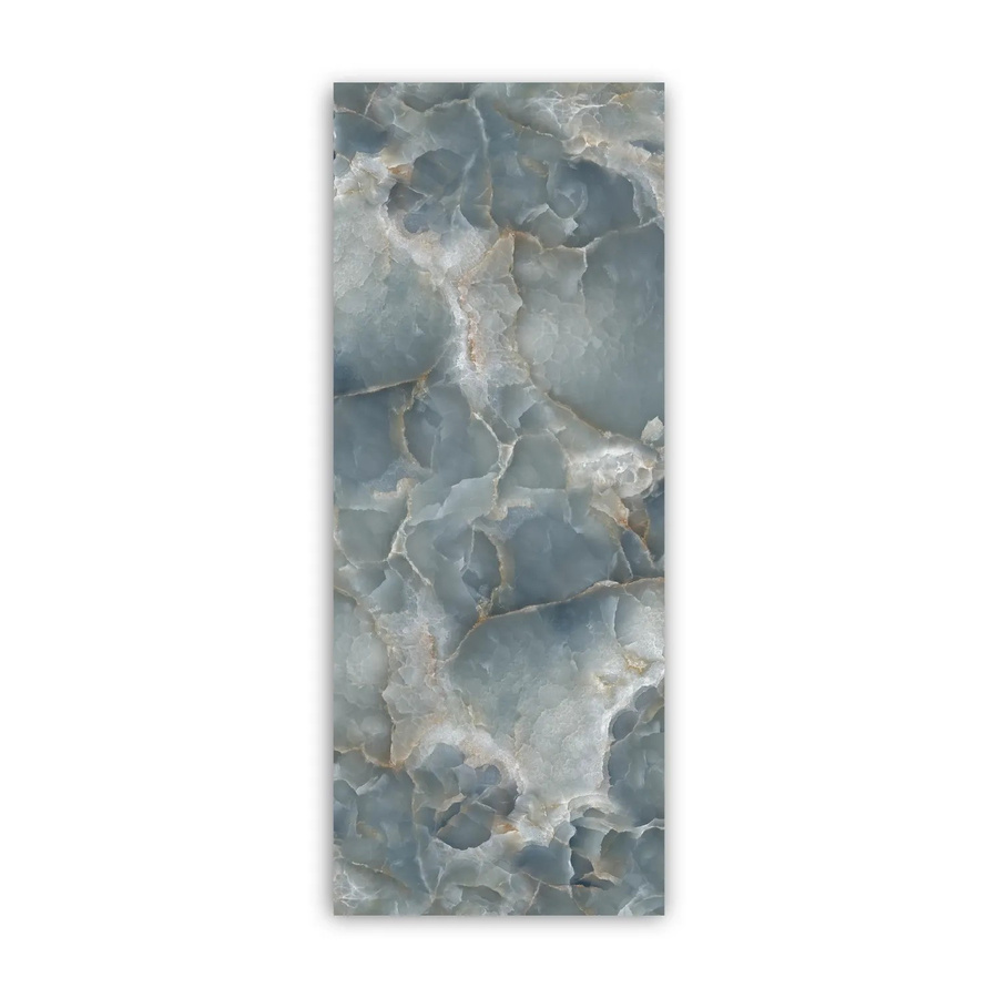 Walllux Duschrückwand Marmor Blau in Steinoptik aus Alu-Verbund, B: 100 cm, H: 255 cm, Dicke: 3 mm - Bild 2