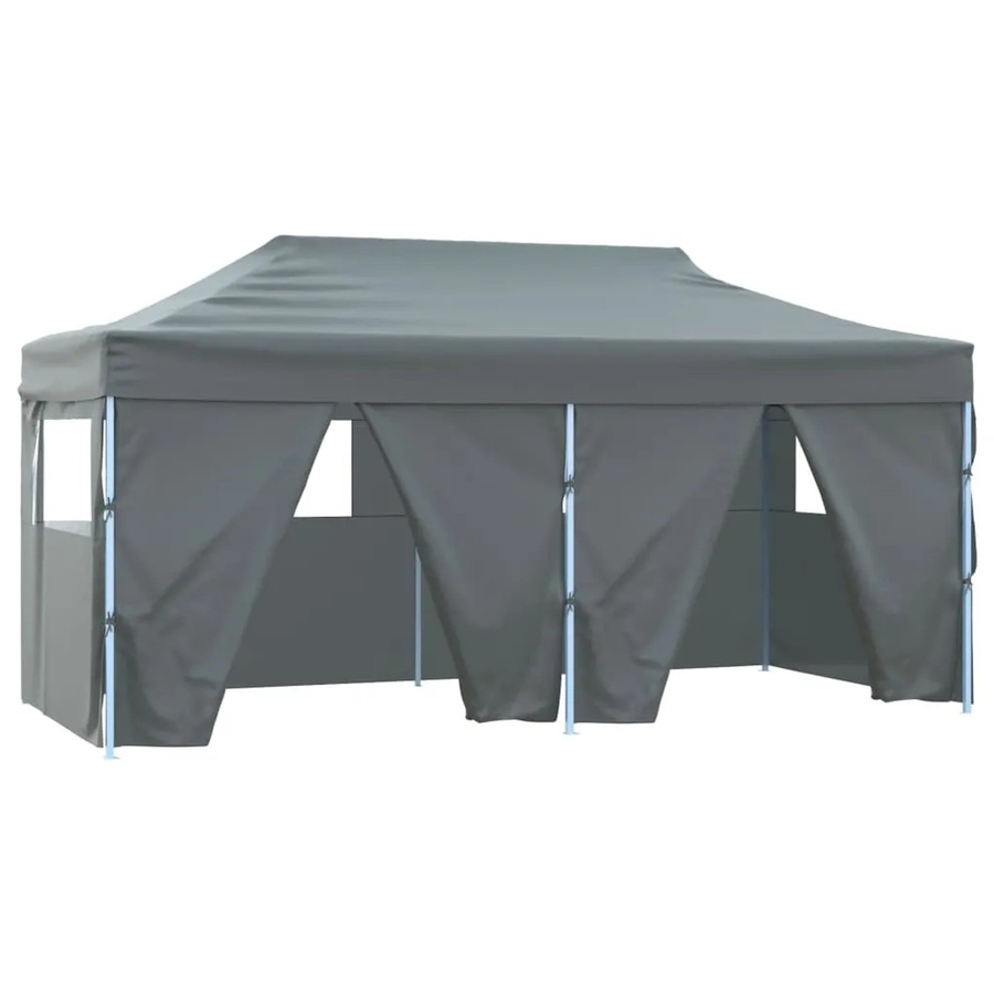 vidaXL Profi-Partyzelt faltbar mit 4 Seitenwänden, B/T/H: 6 x 3 x 2,5 m, Stahl, Anthrazit - Bild 2
