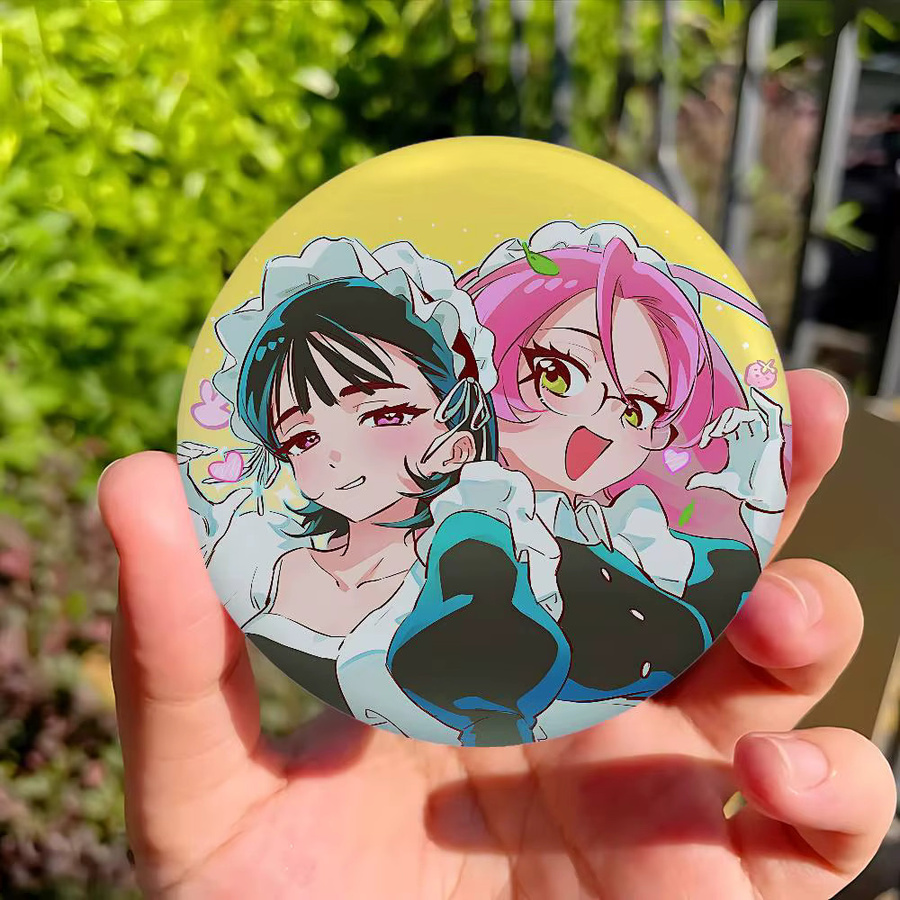 Abzeichen-Pins Love Mizi und Sua Anime Alien Stage-S, Unisex - Bild 2