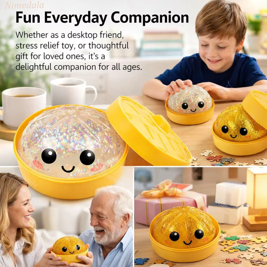 GSF Dumpling-Squishies, Stressbälle, transparent, multicolour - Bild 2