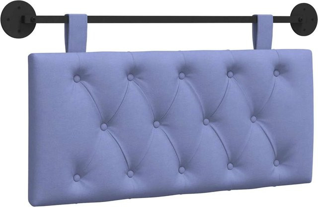 vidaXL Wandmontiertes gepolstertes Wandpaneel in Jeans Blau, B/H/T: 100 x 55 x 7 cm - Bild 1
