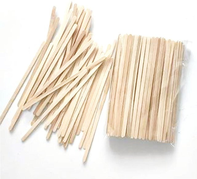 CosyHome Holz Eisstiele Bastelhölzer in Beige, 1000 Stück, B/H/T: 14 x 0,5 x 0,1 cm - Bild 1
