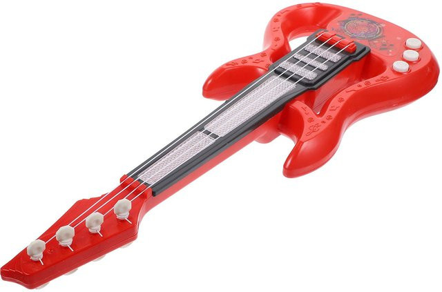 Kidsly E-Gitarre Ukulele, Musikinstrument Spielzeug, Rot, ab 3 Jahre - Bild 1
