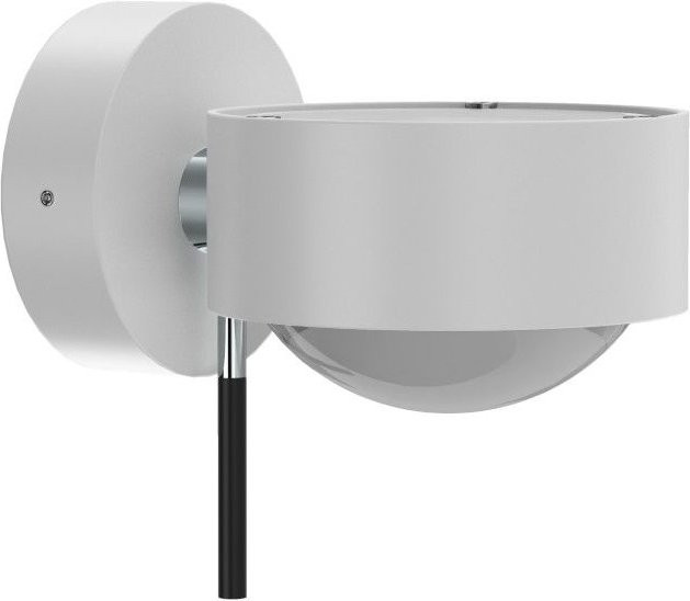 Top Light Puk Mini Wall Wandleuchte in Weiß Matt und Chrom mit mattem Glas - Bild 1