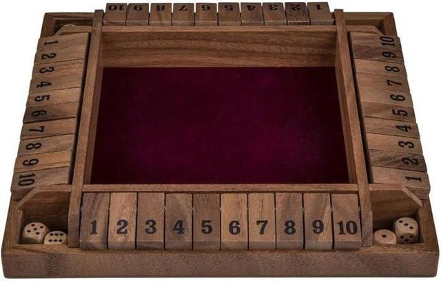 ENGELHART Holz-Brettspiel, 4-Spieler-Box, mit Filz, ab 6 Jahren - Bild 1