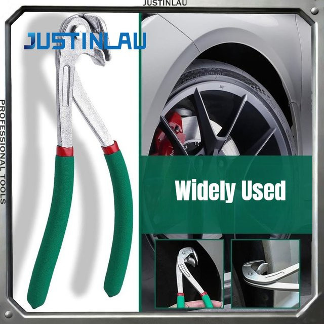 JUSTINLAU Flachlochzange für die Auto-Dellenreparatur, universelles Werkzeug zur Dellenentfernung in Silber - Bild 1