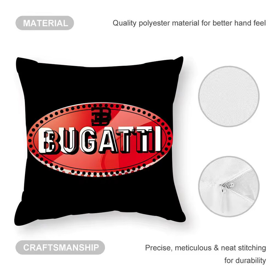 Bugatti Kissenbezug aus Plüsch in Schwarz mit allergikerfreundlichem Anti-Milben-Schutz, quadratisch, Breite: 30 cm, Höhe: 30 cm - Bild 4