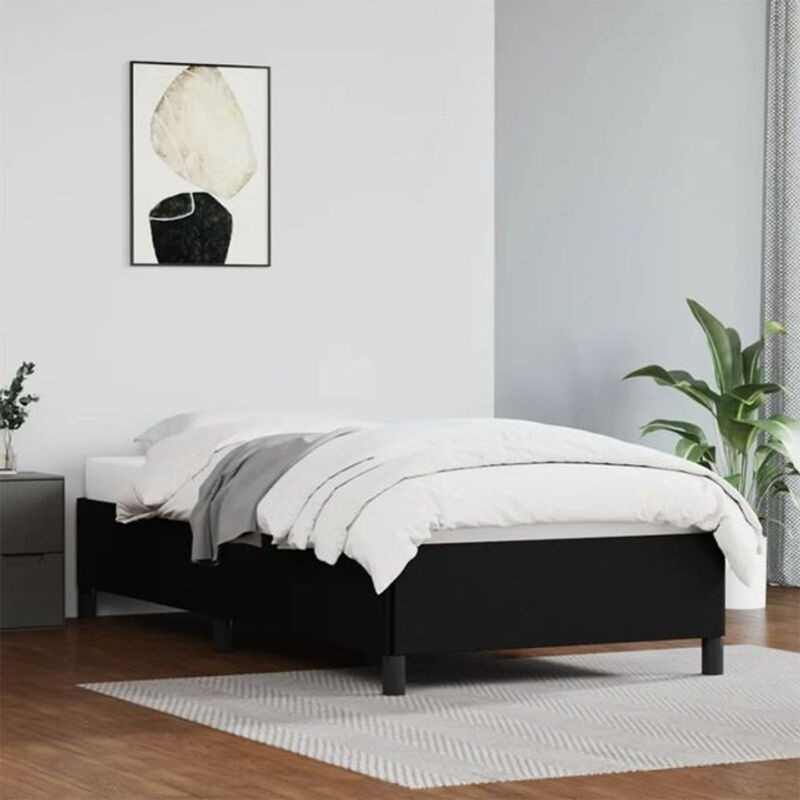 Polsterbett vidaxl in Schwarz aus Kunstleder mit B/T/H: 190 x 90 x 35 cm - Bild 1