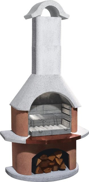Buschbeck Grillkamin Bologna in Weiß-Terrakotta - Bild 1