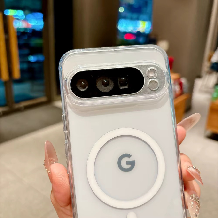 Transparente MagSafe Handyhülle für Google Pixel 10 9 8 7 A Pro Pro XL, matt und stoßfest mit magnetischer Ladefunktion - Bild 2