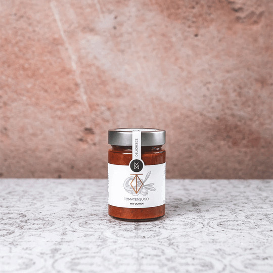 Deligreece Tomatensugo mit Oliven Pastasauce 330 g - Bild 1
