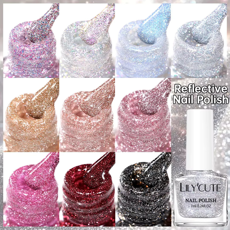 LILYCUTE Chic New Gel Nagellack, Glitter, Glänzend, 7 ml - Bild 4