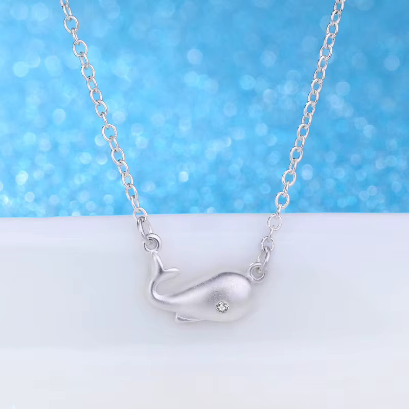 GaGa-Duck Anhänger 925 Silber, Wal, Zirkonia - Bild 2