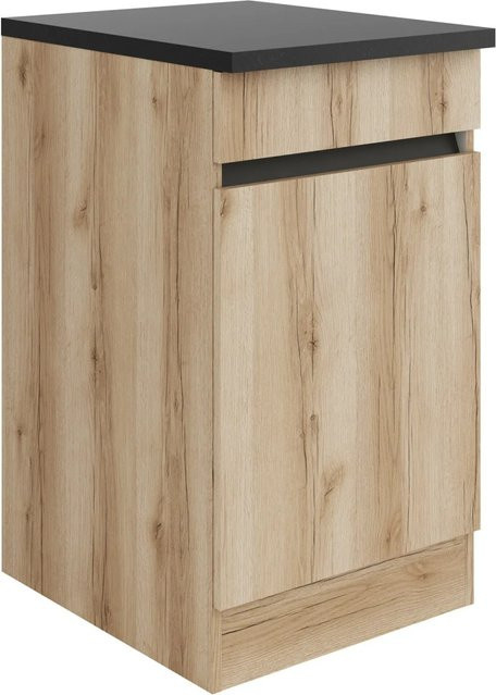 Optifit Küchen-Spülenunterschrank Kaya290 Wildeiche Nachbildung, Farbe: Braun, B/T/H: 50 x 60 x 88 cm - Bild 1