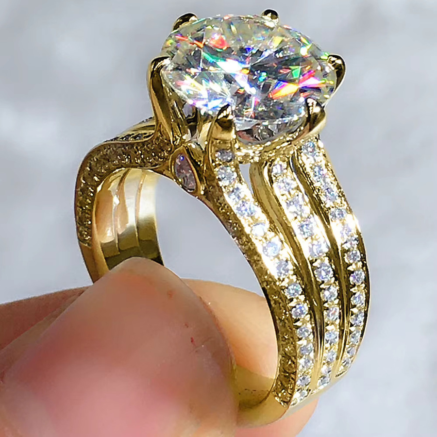 Huitan Ring, Gold, Zirkonia, Damen - Bild 2