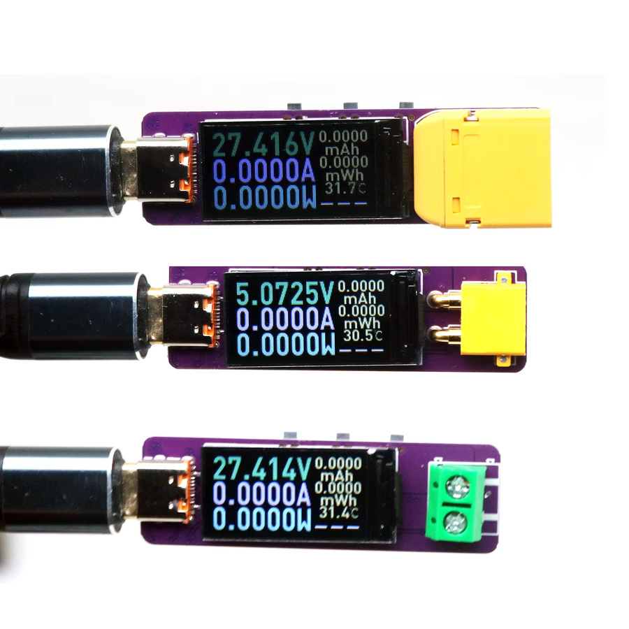Dykbcells PD3.1 USB Type-C PD Decoy mit Spannung und Leistungsanzeige für Schnellladegeräte 5V bis 28V in Multicolour - Bild 3