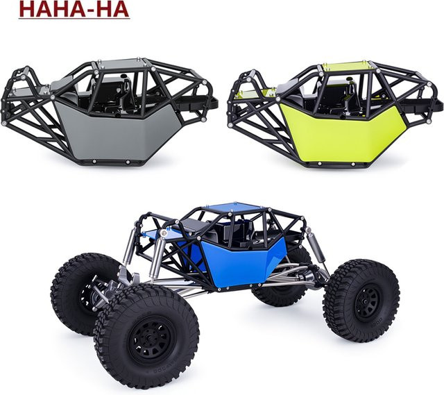 MALOM RC Überrollkäfig Körper Rahmen Chassis Kit, 1:10, Kunststoff, Grau, Zubehör - Bild 1