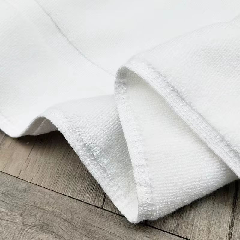 Hotelhaus Bodenhandtuch aus 100 % Baumwolle in Weiß, rutschfeste Jacquard-Badematte für dein SPA-Erlebnis - Bild 3
