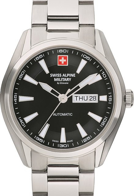 Swiss Alpine Military Armbanduhr Automatik, Edelstahl, 43 mm, Herren - Bild 1