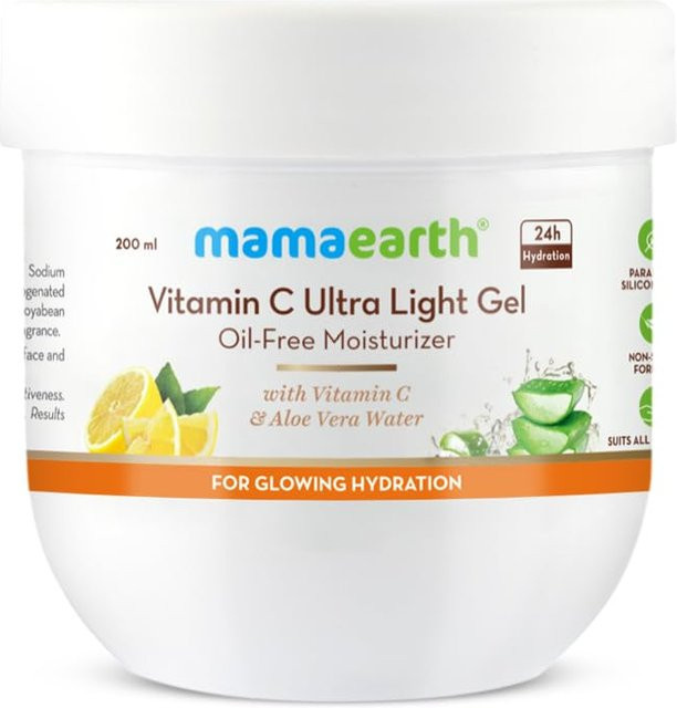 Mamaearth Vitamin C Gel-Feuchtigkeitspflege, 200 ml, Aloe Vera - Bild 1
