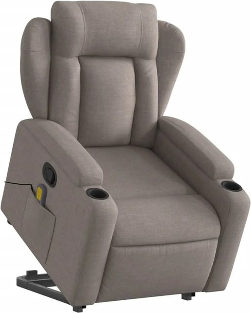 vidaXL Massagesessel mit Aufstehhilfe in Beige aus Stoff Modell 2 - Bild 1