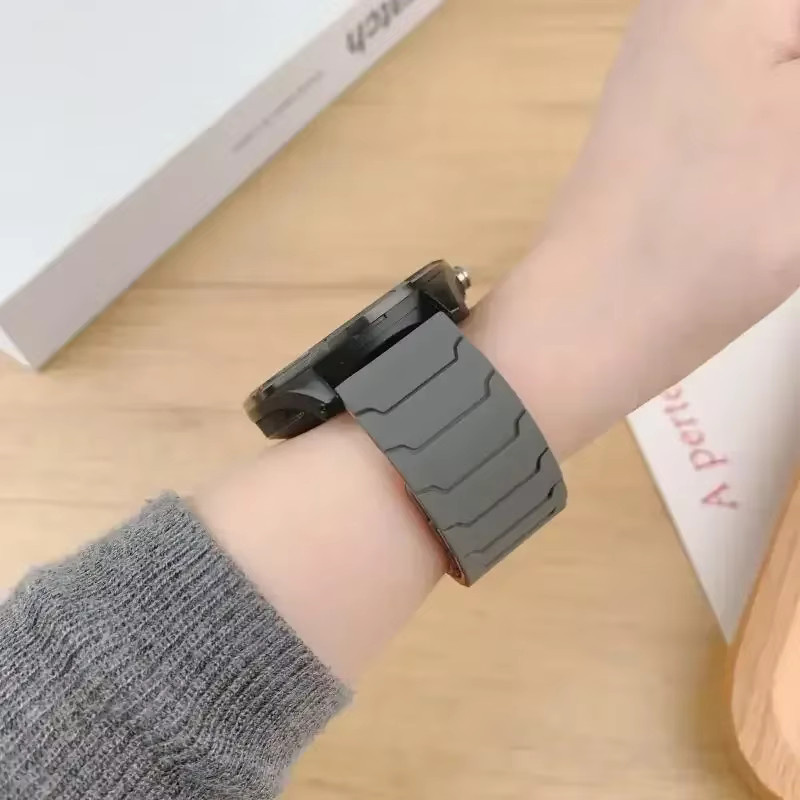 Huawei Uhrenarmband Silikon, Magnetisch, Schwarz, Unisex - Bild 1